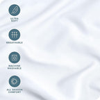 Bare Home Microfiber Pillow Cases - Toddler Size Set of 2 Cooling Pillowcases Double Brushed White Pack Easy Care (Toddler Pillowcase 2, White)