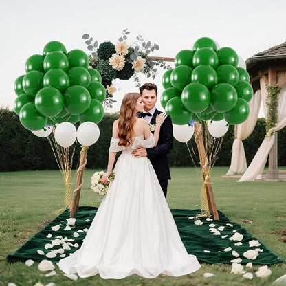 50pcs Dark Green Balloons, Helium 12inch Emerald Green Party Balloons - Image 6