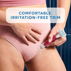 Schick Hydro Silk TrimStyle Razor with Bikini Trimmer for Women | 2-in-1 Bikini Razor for Women and Womens Trimmer for Pubic Hair, Includes 1 Waterproof Handle, 3 Refills & 1 AAA Battery