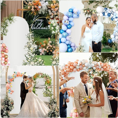 6.6FT Metal Arch Backdrop Stand and Cover Set, Balloon Arch Frame Stand - Image 2