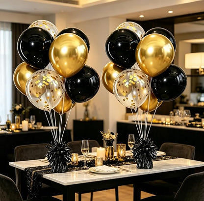Black Balloon Weights Pack of 6 by ZyloonDecoration
