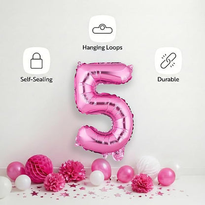Restaurantware-Balloonify 16 Inch Number Balloon, 1 Digital Party Balloon - Image 4
