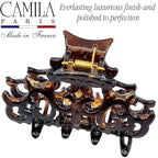Camila Paris NV105 French Hair Clip for Women, Girls Hair Claw Clips Jaw Fashion Durable and Styling Hair Accessories for Women, Strong Hold No Slip Grip, Made in France