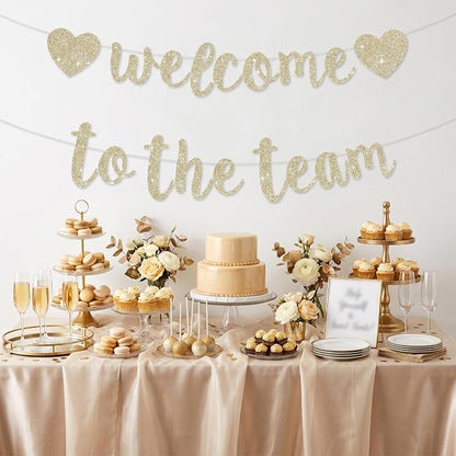 BEISHIDA Welcome to The Team Banner, NO DIY, Office Party Decorations - Image 6