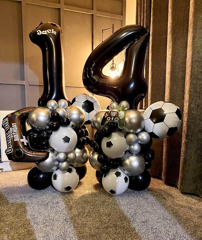 40 Inch Black 15 Number Balloons Giant 15 Balloons Black Birthday Balloons 15th - Image 7