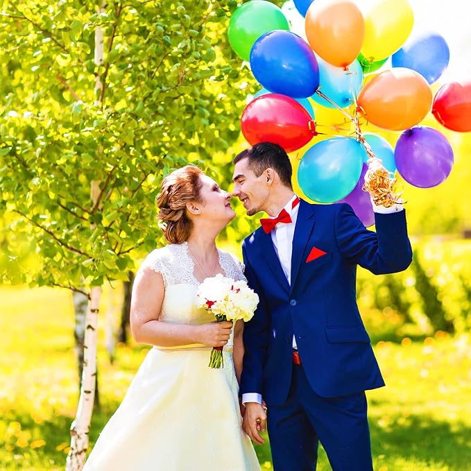 Gejoy 2 Pcs 106''x71''large Balloon Transport Bags 120 Pcs 12'' Rainbow Party - Image 6