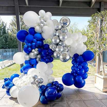 103pcs Blue White Silver Balloon Garland Kit - Image 6