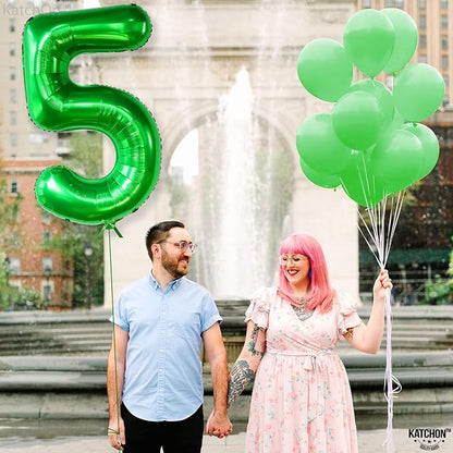 KatchOn Foil Green Number 5 Balloon - Image 8