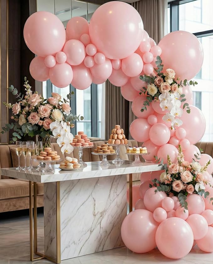 Sempertex Round Pastel Matte Pink Balloons, 18 Inch, Graduation, Baby Shower - Image 3