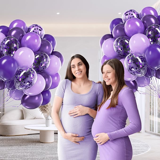 60pcs Purple Balloons 12inch - Image 5