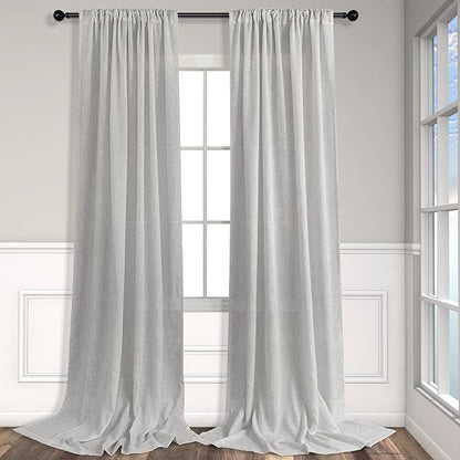 Light Grey Curtains 96 Inches Long - Image 8