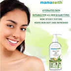 Mamaearth Aloe Vera Gel for Skin & Hair | Hydrates Dry Skin & Scalp | Reduces Sunburn & Wrinkles | Deep Nourishment for All Skin & Hair Types | 10.14 Fl Oz/300ml
