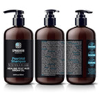 Sphagnum Botanicals Psoriasis Shampoo and Conditioner Set - Peat Mud Therapy for Red & Itchy Scalp with Tea Tree Oil, No Coal Tar. For Both Men and Women. 2 x 13.5 Oz