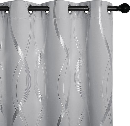 NICETOWN Kitchen Blackout Curtain Panels, 42 by 48 Inch, Window Treatment by NICETOWN