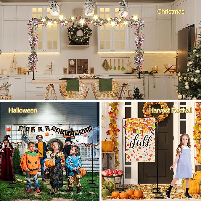 8.2 FT Wedding Arch Square Backdrop Stand Extra Clamps to Table Rod Frame | - Image 4