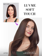 LUVME Invisible Clip in Hair Extensions Real Human Hair, 22 inch 110g 6Pcs, Natural Remy Human Hair Extensions Clip ins for Women, Natural Human Hair Silky Straight Highlight No.2