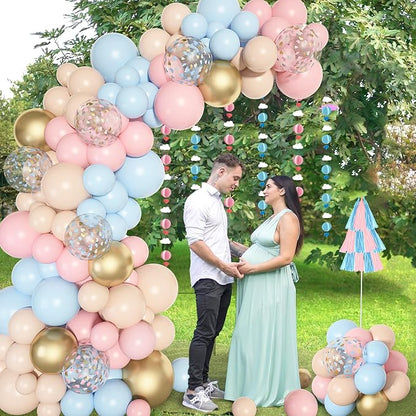 Ouddy Party 129Pcs Light Blue Balloons Different Sizes 18 12 10 5 Inch - Image 6