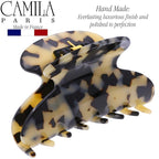 Camila Paris CP3057 French Hair Clip for Women, Ivory Tokyo, for Thick Hair for Long Curly Wavy Hair, Girls Hair Claw Clips Jaw, Styling Hair Accessories for Women, Strong Hold Grip, Made in France