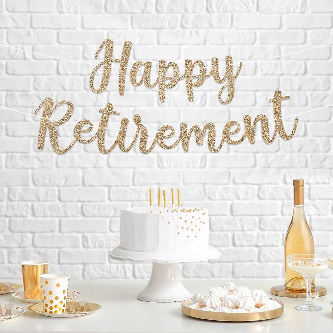 Pre-Strung Happy Retirement Banner - Image 2