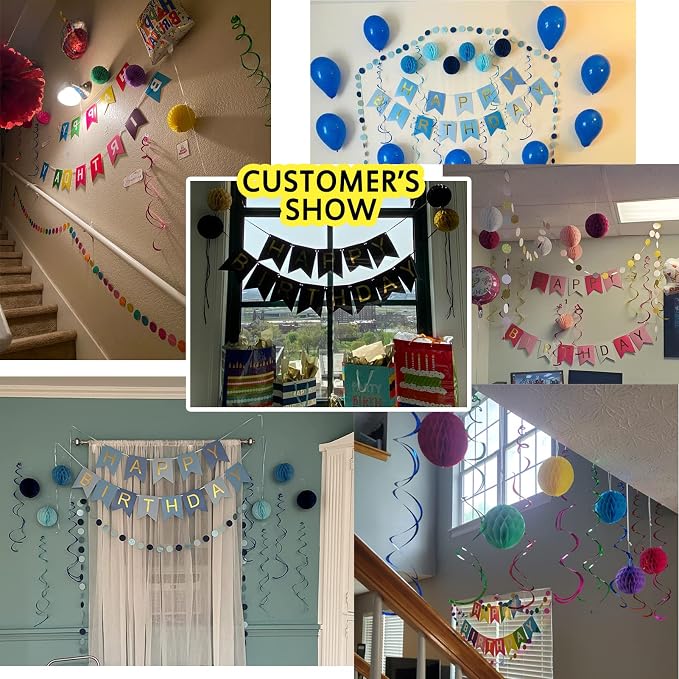 Black Birthday Decorations - Image 7