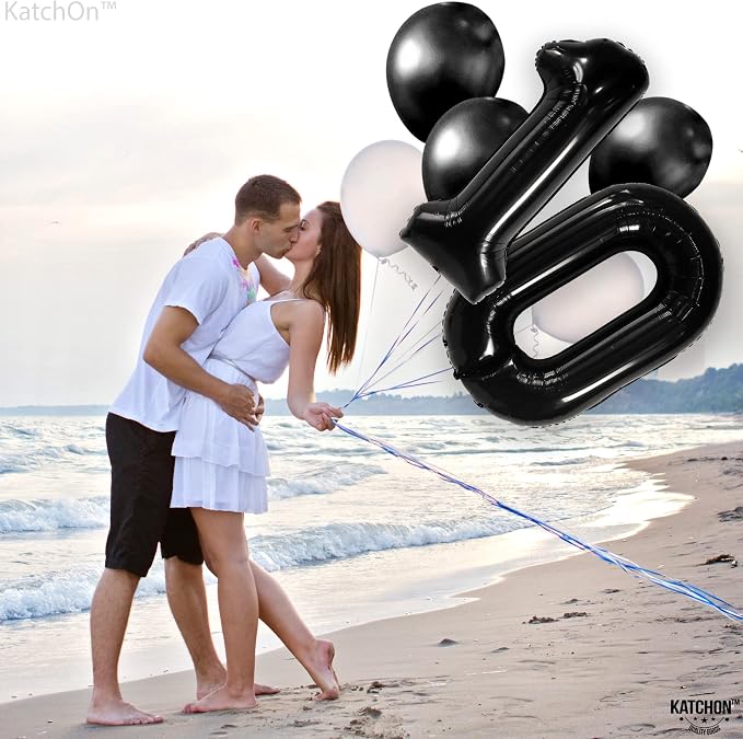 KatchOn Black number 10 balloon 40 Inch - Image 8