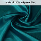 Lirex Satin Pillowcase for Hair and Skin, Super Soft and Cooling Similar to Silk, 2 Pack Queen Size 20"X 30" Pillow Cases with Envelope Closure, Gifts for Women Men, Peacock Blue