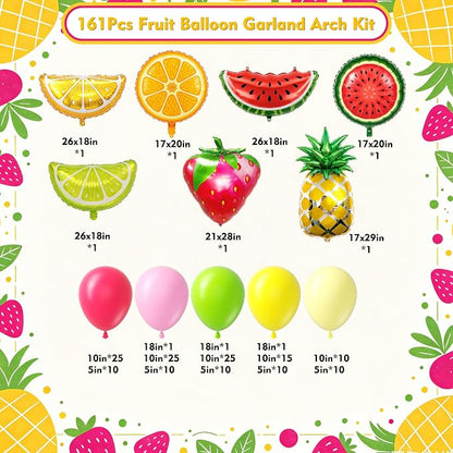 Fruit Balloon Garland Arch Kit 161Pcs - Image 2