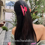 Personalized Colorful Name Hair Claw Clips for Women,Custom Hair Clips with Diamond,Cute Hair Accessories 4",Handmade Rhinestones Hair Clamp Gifts for Mom,Bride,Wife,Bridesmaid（Neon Pink）