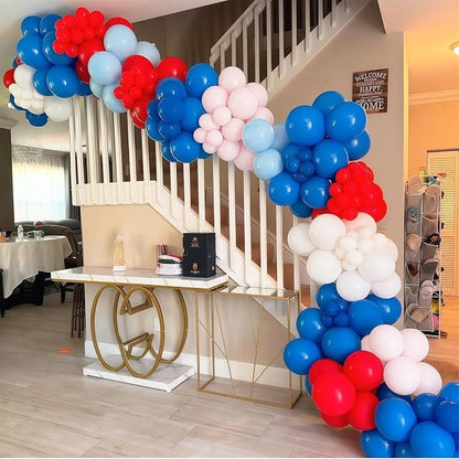 Red White and Blue Balloons 60pcs, 4th of July Patriotic Balloons Red Dark - Image 3