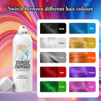 Temporary Hair Color Spray | 150ml Instant Hair Spray for Adults & Kids | Washable & Non-Sticky, Gentle Formula, Blue | Halloween, Cosplay, Costume Party, Festivals