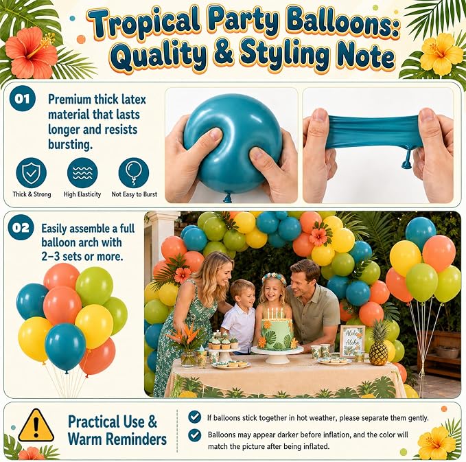Blue Green Orange Balloons - Image 7