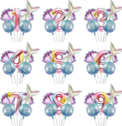 Mermaid Birthday Decorations Mermaid Balloons - Image 6
