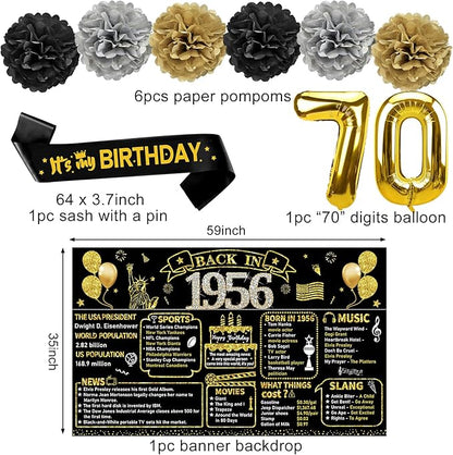 Zirtorei 70th Birthday Decorations - Image 3