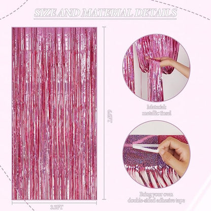 DECOCKRAT 2 Pack Foil Fringe Backdrop - Image 3