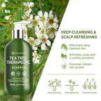 Roycederm Tea Tree Antifungal Scalp Care Set – Pre-Shampoo Scrub + Tea Tree Antifungal Shampoo + Hydrating Conditioner – Itchy & Dry Scalp Relief, Dandruff & Folliculitis Treatment
