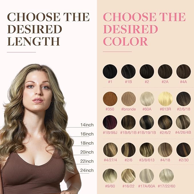 GOO GOO Tape in Hair Extensions Human Hair, 3/8/613 Balayage Walnut Brown to Ash Brown and Bleach Blonde, 22inch 30g 10pcs, Seamless Invisible, Silky Straight with Thick Ends, Remy Human Hair