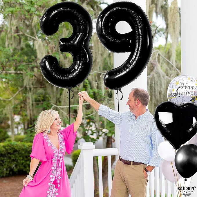 KatchOn Big 39 Balloons Numbers Black - Image 7