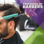 Mars Wellness 4 Piece Professional Comb Set Green - USA MADE - Fine Pro Tail, Dresser Hair Comb Styling Comb - Premium Grade for Men and Women - Parting Teasing and Styling