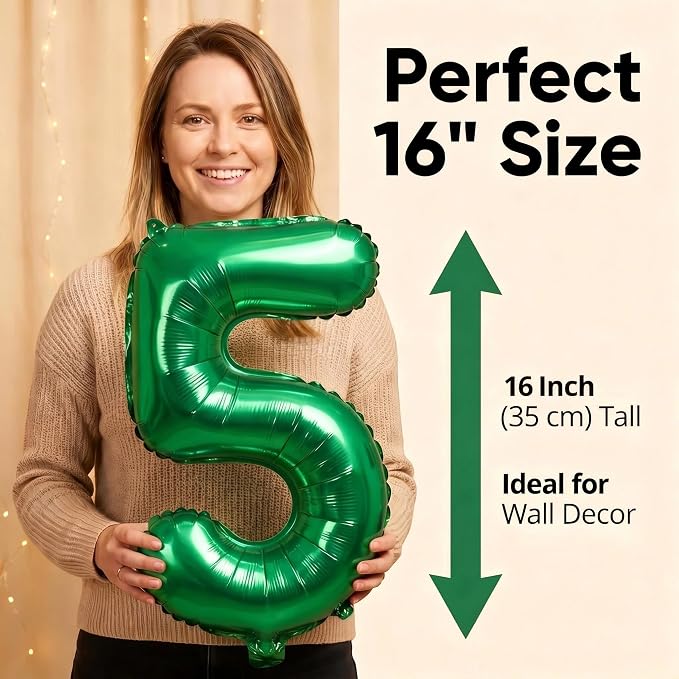 16 Inch Foil Mylar Number Balloons 0-9 - Image 4