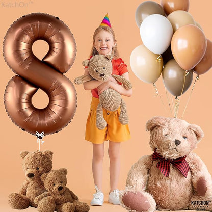 KatchOn, Coffee Brown 8 Balloon Number - Image 2