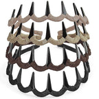 STHUAHE4PC Multicolor Protection Resin Teeth Comb Hair Hoop Hairband Headband Hair Accessories for female by Beauty hair (Khaki, brown, dark gray, black)
