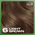 Clairol Natural Instincts Demi-Permanent Hair Dye, 6 Light Brown Hair Color, Pack of 3