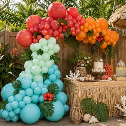 Tropical Luau Balloon Garland Kit, Arch Strip Ribbon, Summer Beach Pool Fiesta - Image 2