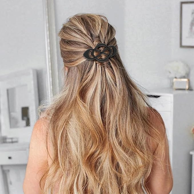 Hair Barrettes for Women 4packs Hair Clips French Hair Barrette Clip for Girls Vintage Hair Clips for Thick Thin Long Short Hair Stylish Hair Accessories for Women Girls