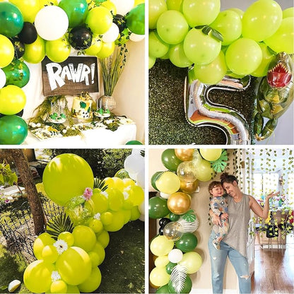 PartyWoo Lime Balloons 140pcs Green Light Pastel Kelly Green Color | 18 12 10 5 - Image 5