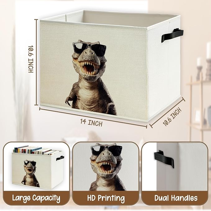 Funny Dinosaur Boys Nursery Storage Basket - Image 5