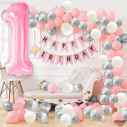 KatchOn Light Pink Number Balloons - Image 7