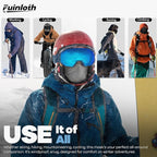 Fuinloth 2 Pack Winter Neck Gaiter, Fleece Warmer Scarf Cold Weather Face Mask Cover for Men/Women