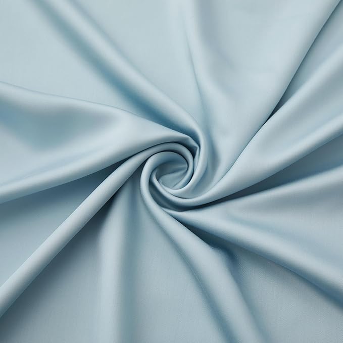 Luxury Bamboo Market |King Envelope Pillowcase Set | 100% Viscose Made from Bamboo | Organically Grown | Ultra Soft | Cooling | 2pcs [Spa Blue]