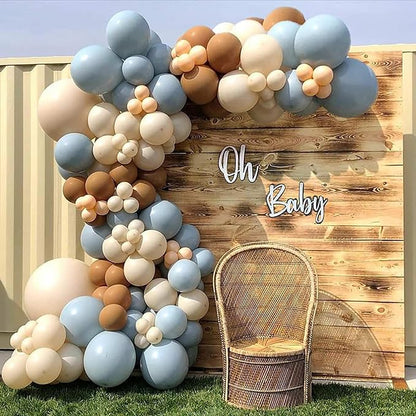 Retro Misty Blue Balloons, Birthday Decoration, Wedding Party, Baby Shower - Image 6
